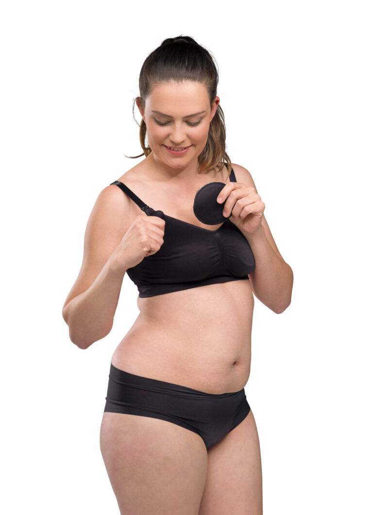 Carriwell Perivi jastučići za dojilje od organskog pamuka, 6 kom -crni