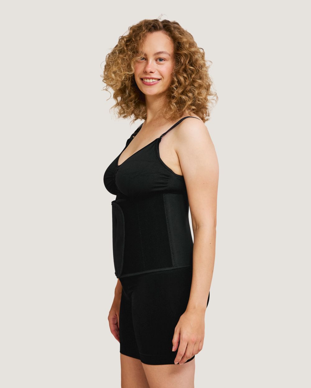 Carriwell Steznik za trbuh od organskog pamuka, na čičak - crni - Slika 3