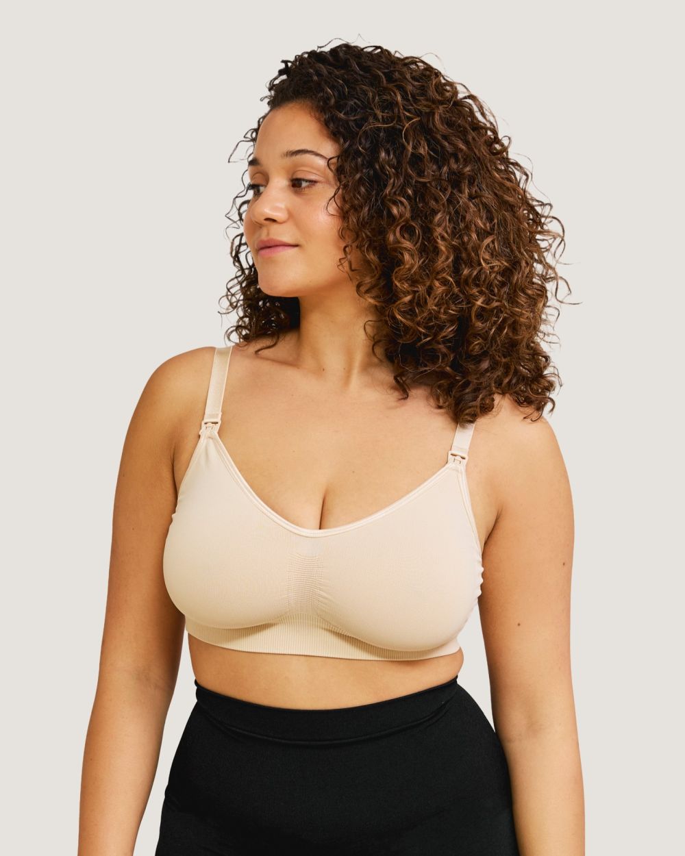 Brezšivni nedrček za nosečnice in dojenje Carriwell - kožna barva