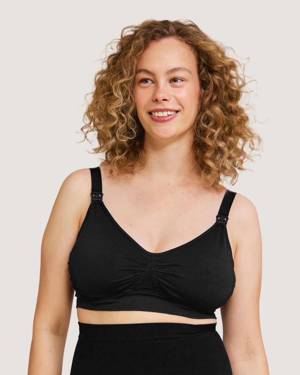 Carriwell Grudnjak za trudnice i dojilje s Carri-Gel potporom - crni