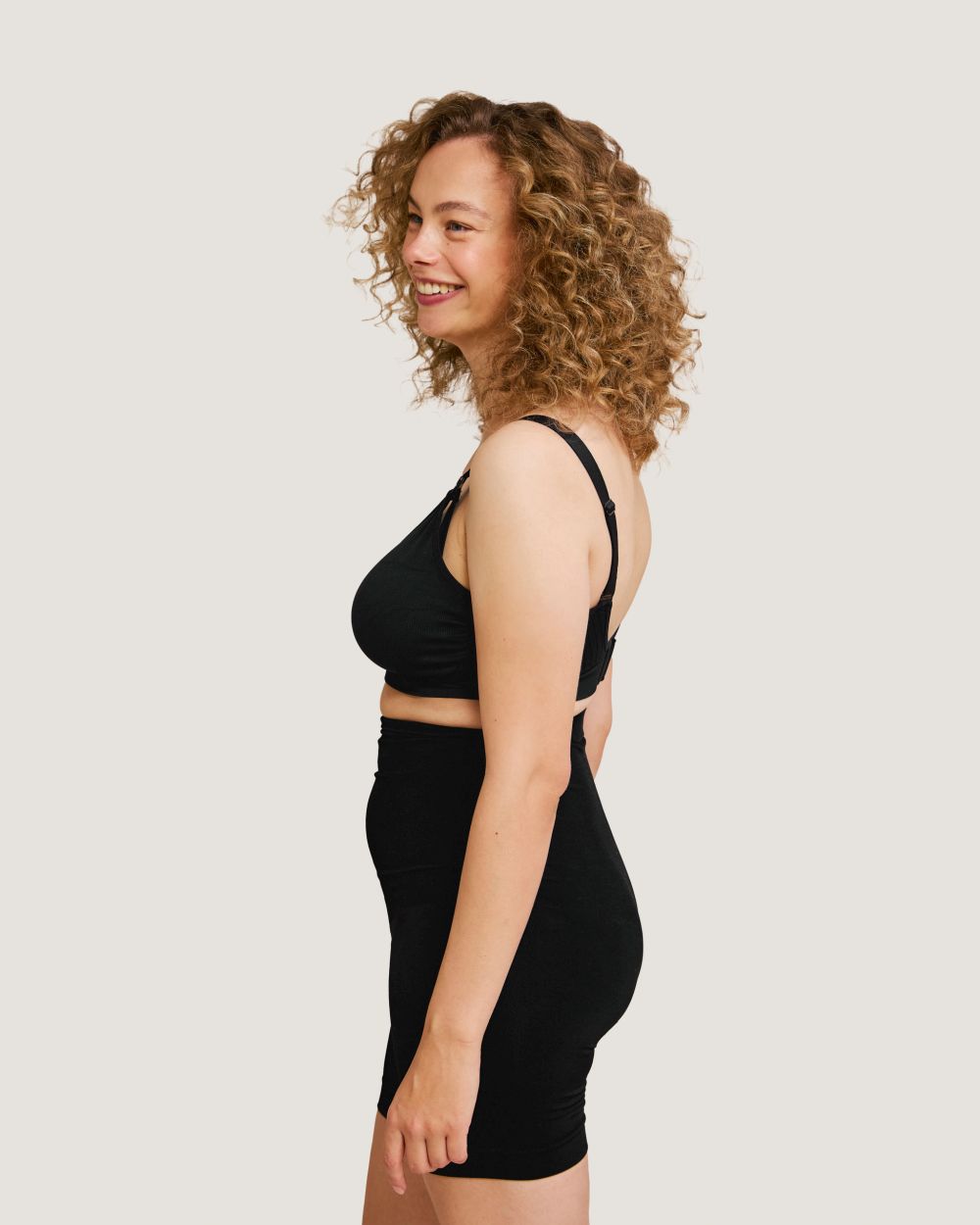 Nedrček Carriwell za nosečnice in doječe matere s podporo Carri-Gel črn - slika 3