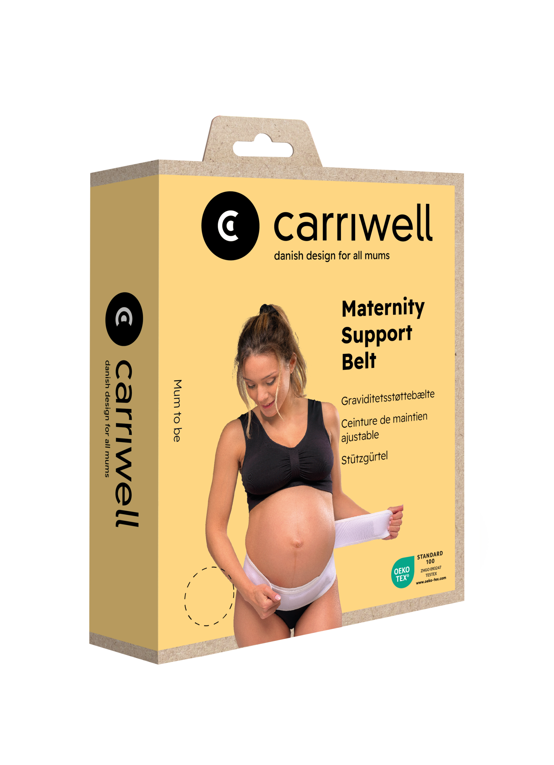 Carriwell Potporni pojas za trudnice - uski, bijeli - Slika 6