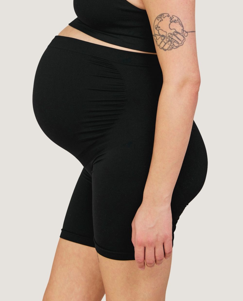 Carriwell potporne kratke hlačice za trudnice, crne – Image 2