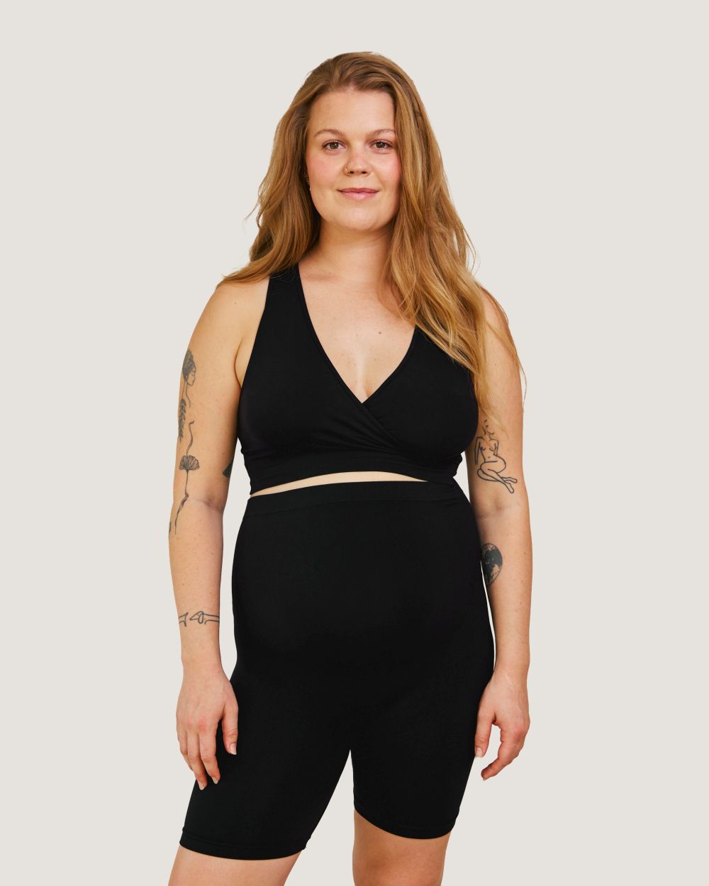 Carriwell potporne kratke hlačice za trudnice, crne – Image 4