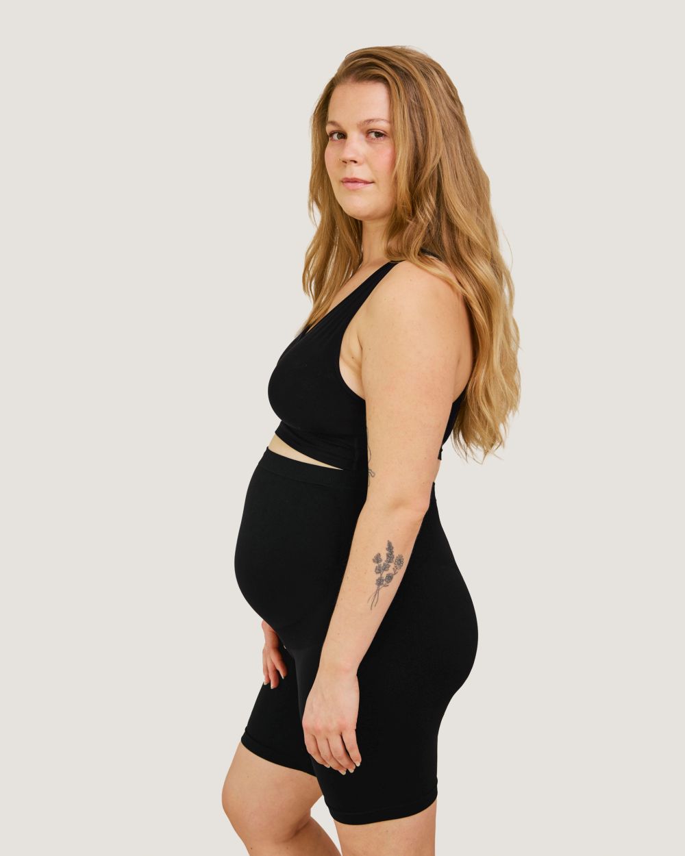 Carriwell potporne kratke hlačice za trudnice, crne – Image 5