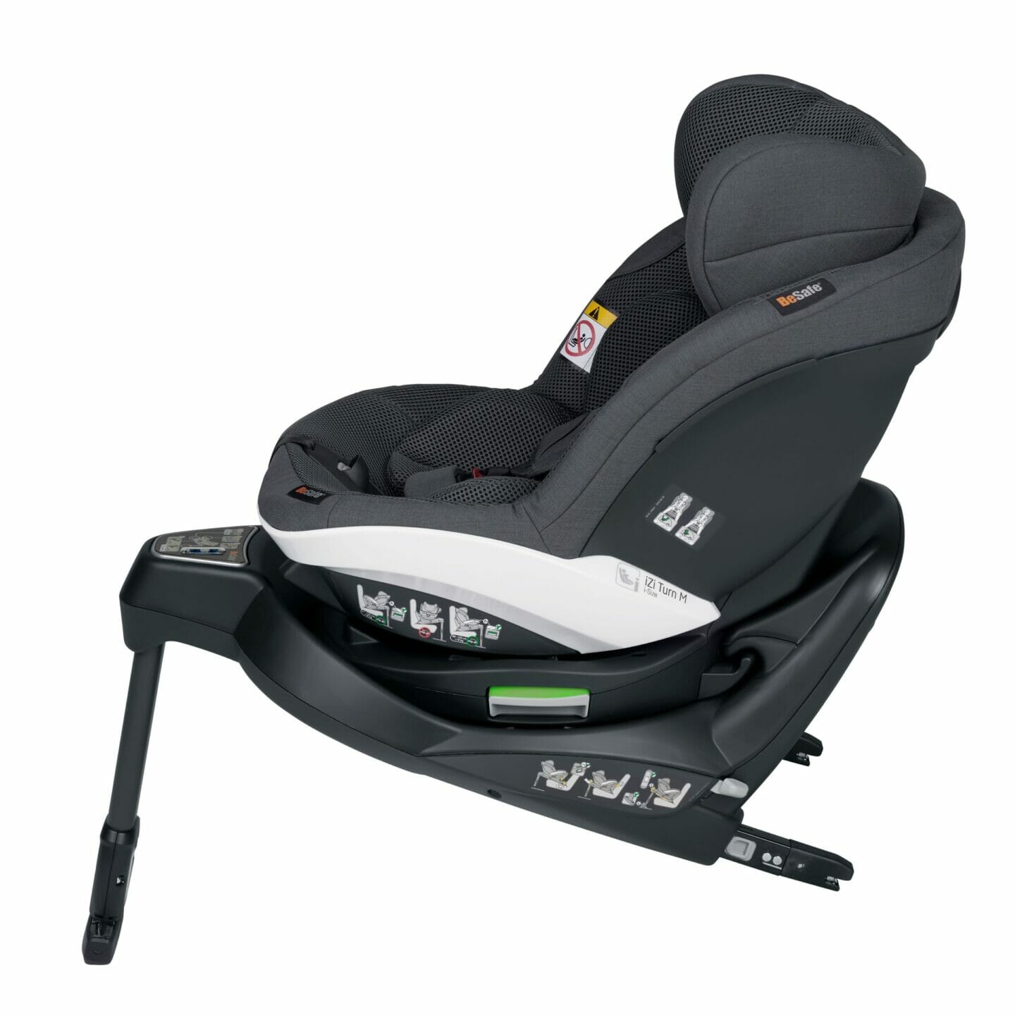 BeSafe iZi Turn M i-Size, Anthracite Mesh, tamno siva - Slika 3