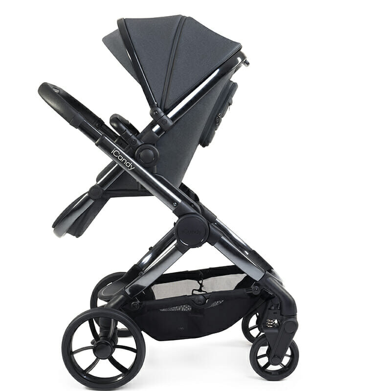 4u1 kolica iCandy Peach 7 Complete Bundle, Dark Grey+ BeSafe autosjedalica sa bazom - Slika 6
