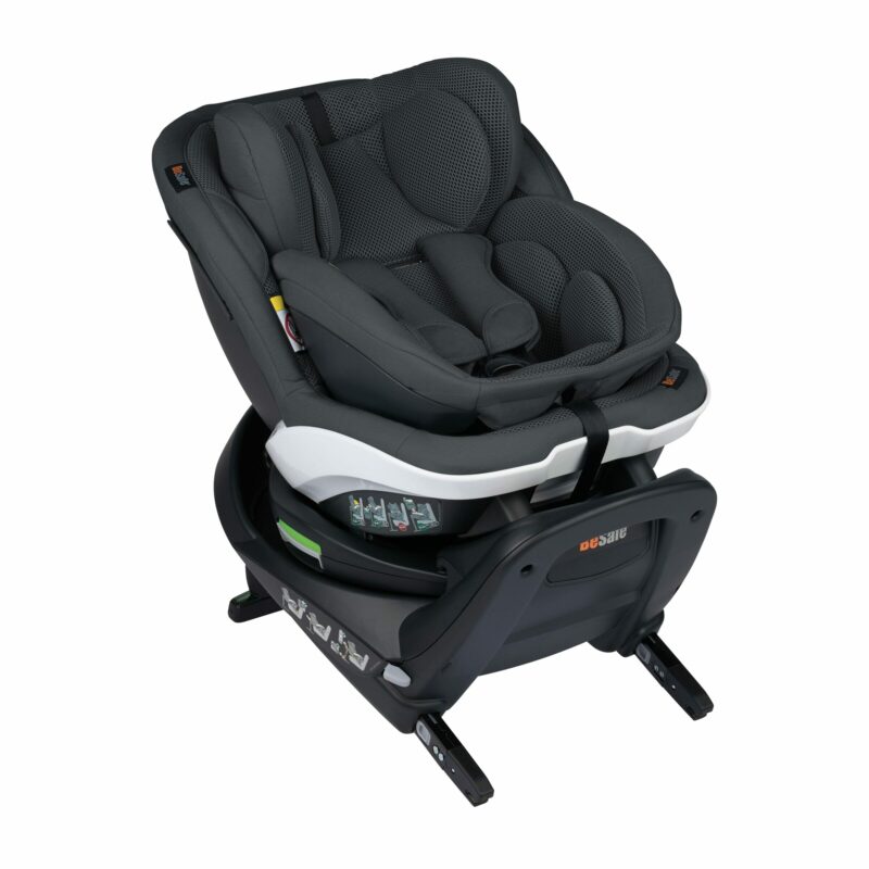 Siva rotacijska sjedalica za bebe