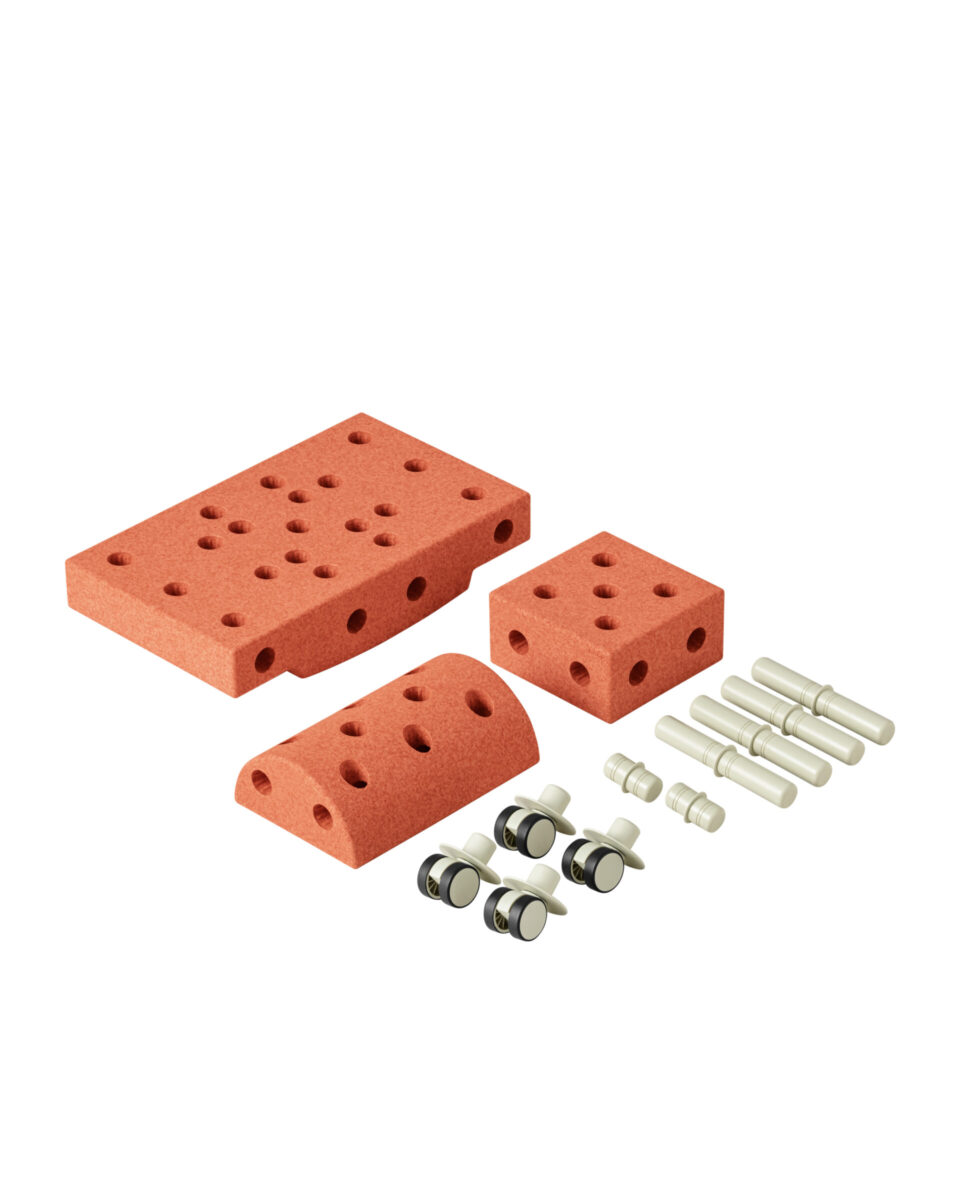 MODU Curiosity set, Burnt Orange/Dusty Green