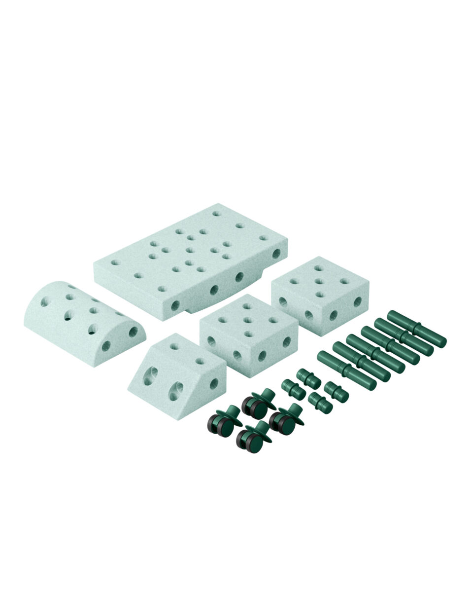 MODU Explorer set, Ocean Mint/Forest Green