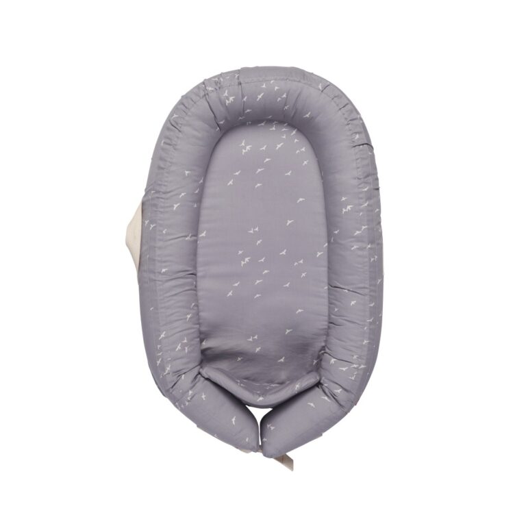 Voksi baby nest Premium, Stone Grey, Flying