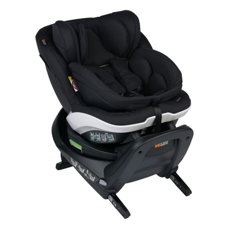 Crna rotacijska sjedalica za bebu