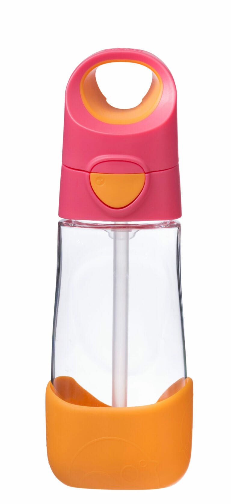 b.box Tritan™ steklenica s slamico, 450 ml - jagodni shake