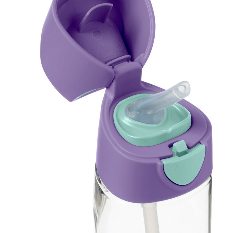 b.box Tritan™ plastenka s slamico, 450 ml - lila pop - Image 4