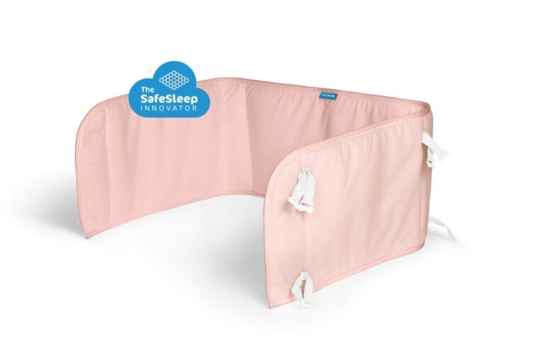 AeroSleep Zaščitni okvir za otroško posteljico - roza