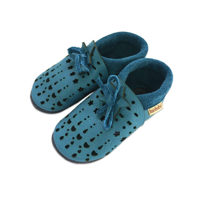 Mehki otroški čevlji Baobaby, Dots sky