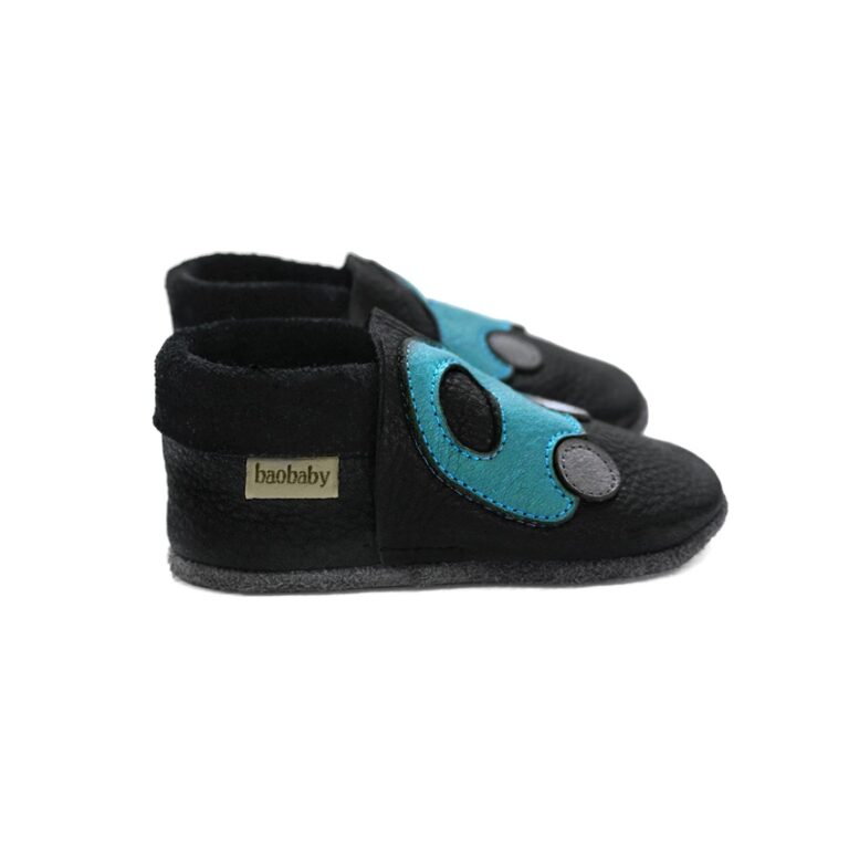 Baobaby soft baby shoes, Buggy black