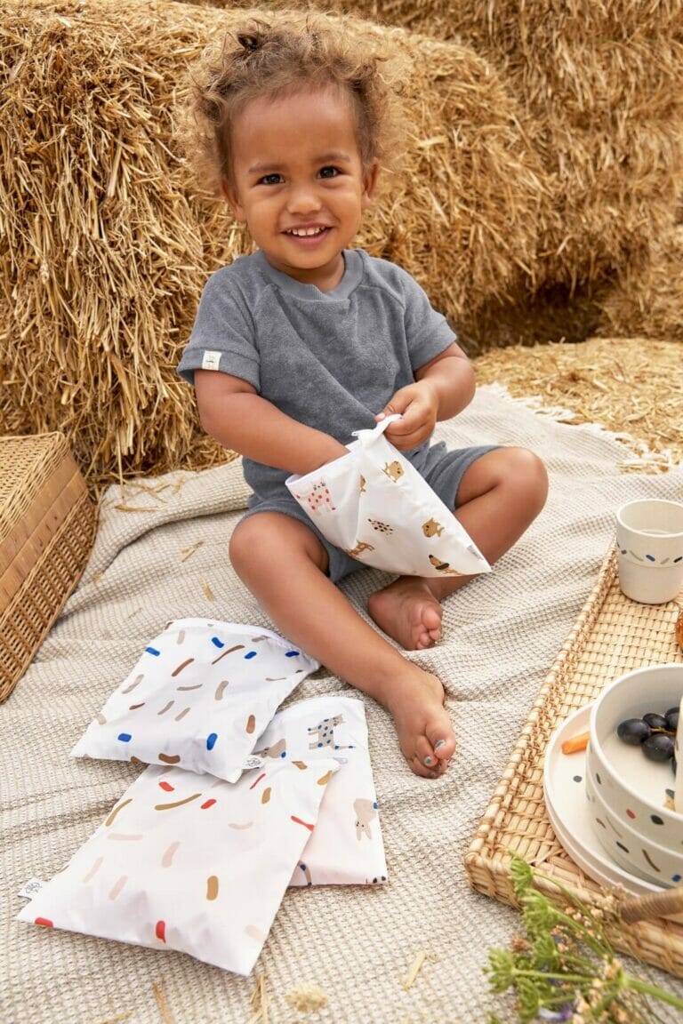 Lässig Vrečka za prigrizke 2 kosa Little Mateys oranžna