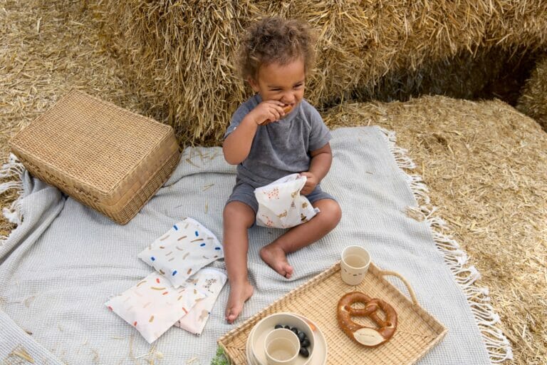 Lässig PosuđeSet PP/celuloza Little Mateys plavi (Tanjur, Zdjelica, Šalica, Žlica)