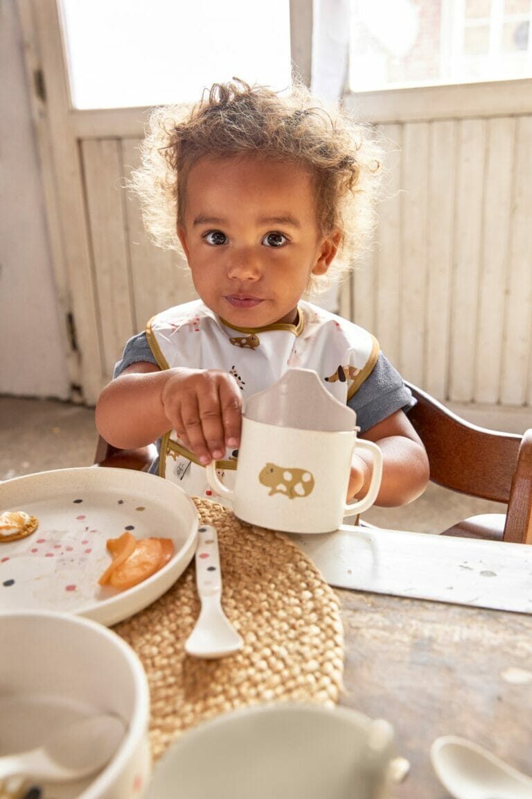 Lässig Lightweight Podbradnjak 2 kom Little Mateys narančasta, 06-24 mj.