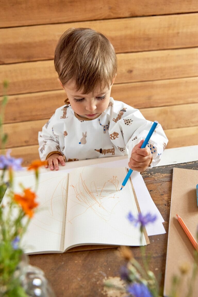 Lässig Podbradnjak dugih rukava 2 kom Little Mateys plavi 6-24 mj.