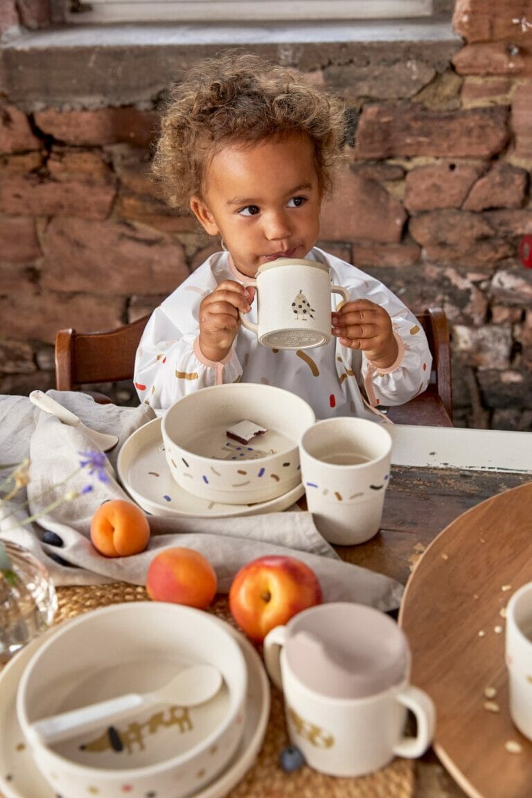 Lässig Podbradnjak dugih rukava 2 kom Little Mateys narančasti 6-24 mj.