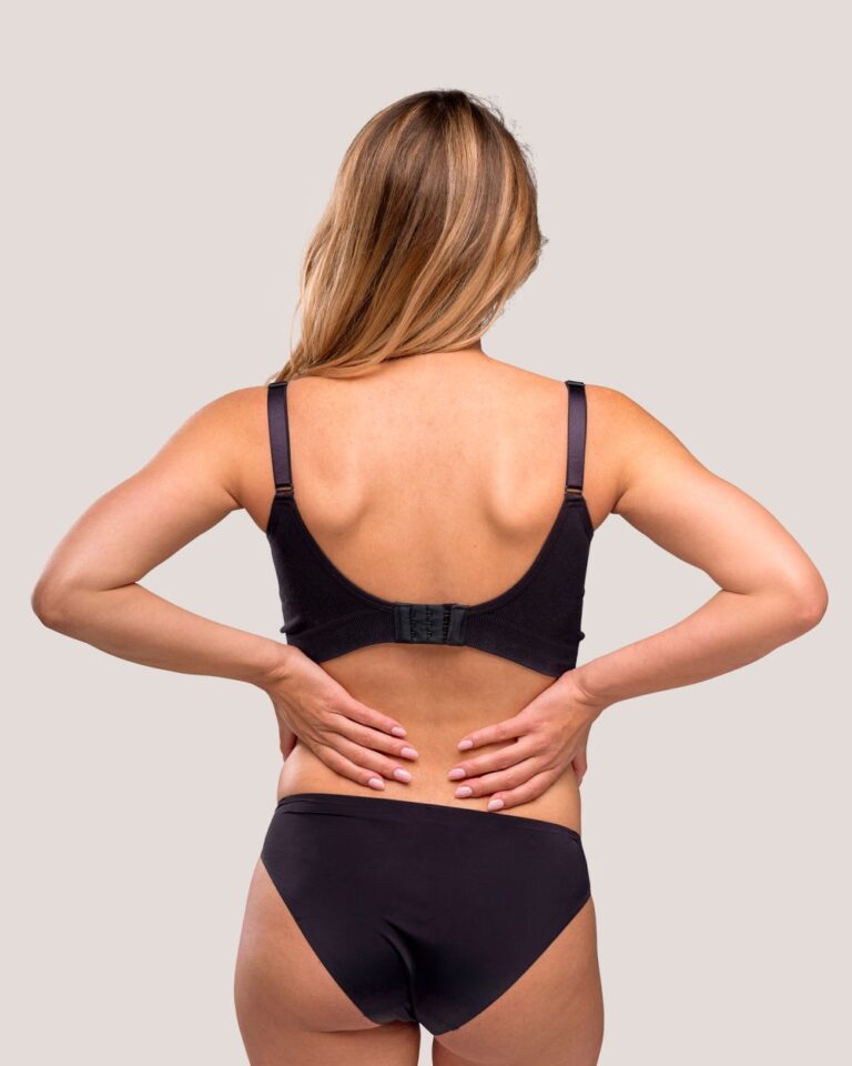 Brezšivni nedrček za nosečnice in dojenje Carriwell Organic - črn