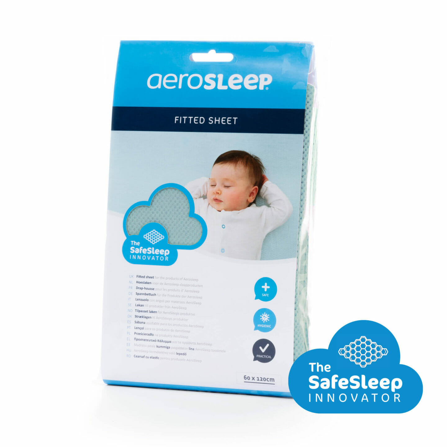 AeroSleep plahta s gumicom 60x120cm, Zelena - Slika 3