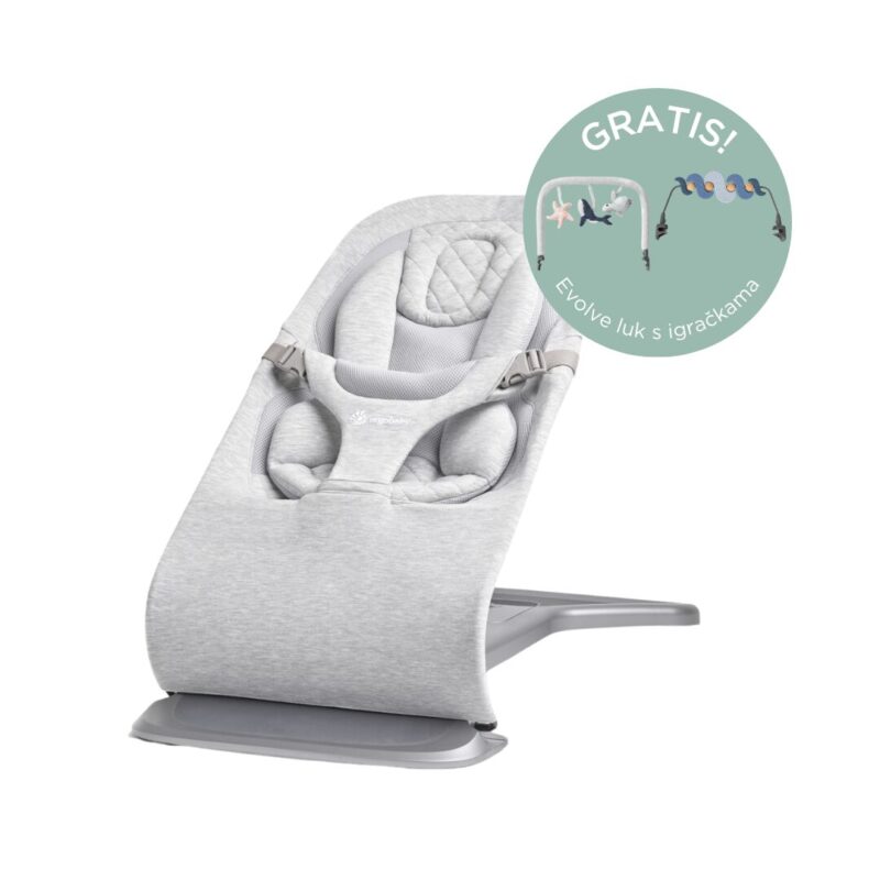 Ergobaby Evolve ležaljka 3u1 – Light Grey