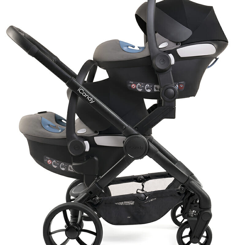 iCandy Peach 7 kolica za blizance 2u1, Black Edition - Slika 4