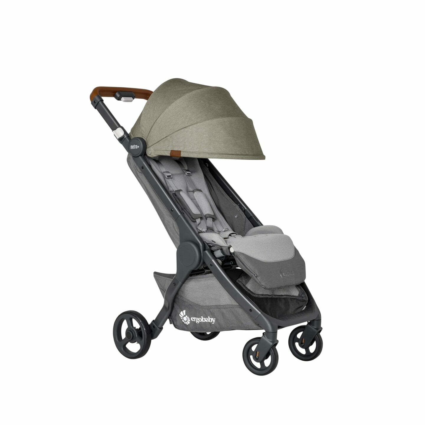 Bundle: Ergobaby Metro+ Deluxe Empire State Green + prednja zaštitna ručka, držač za bocu i ruksak za nošenje kolica - Slika 4