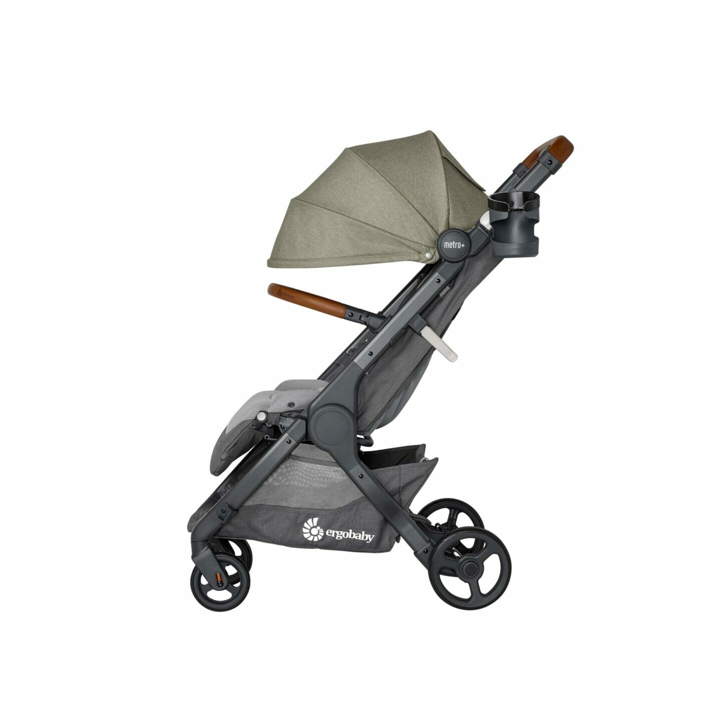 Bundle: Ergobaby Metro+ Deluxe Empire State Green + prednja zaštitna ručka, držač za bocu i ruksak za nošenje kolica - Slika 3
