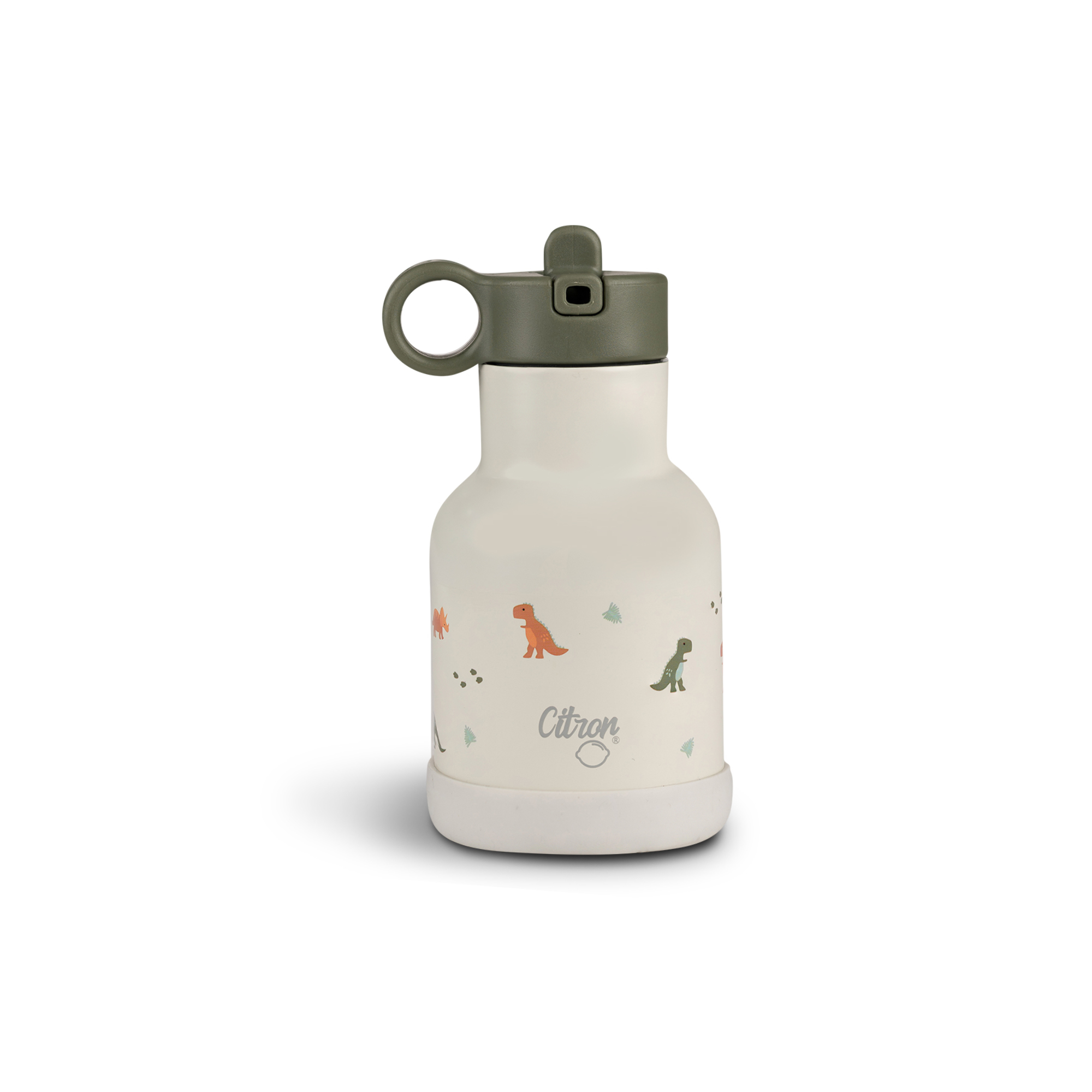 Citron 250ml Water Bottle Dino Green
