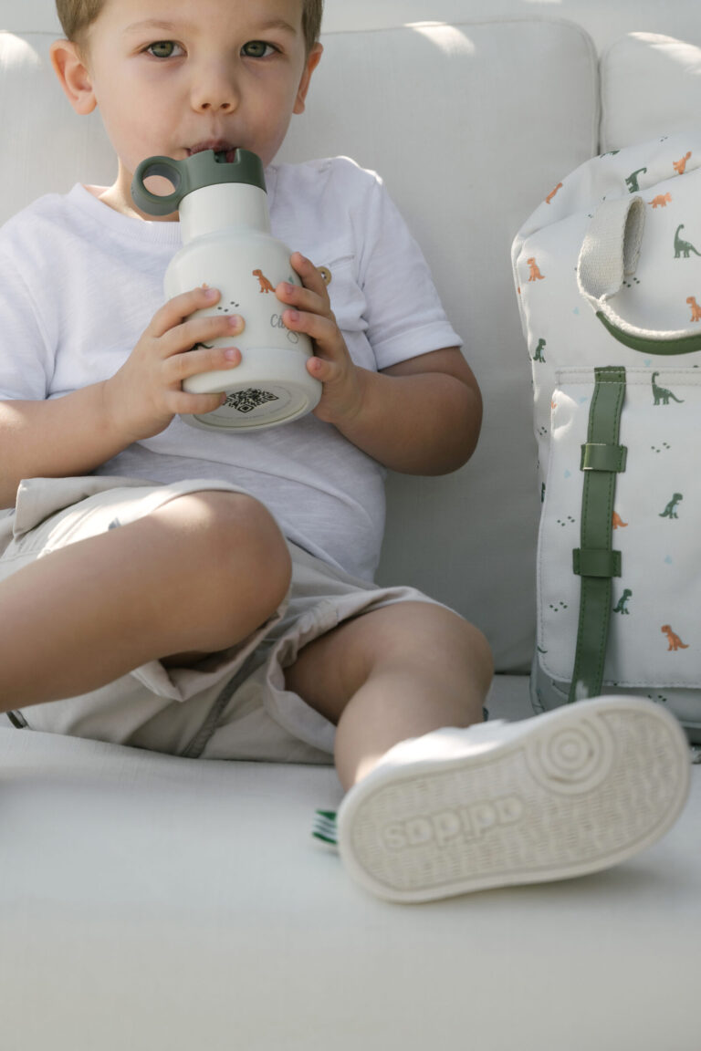 Citron 250ml Water Bottle Dino Green