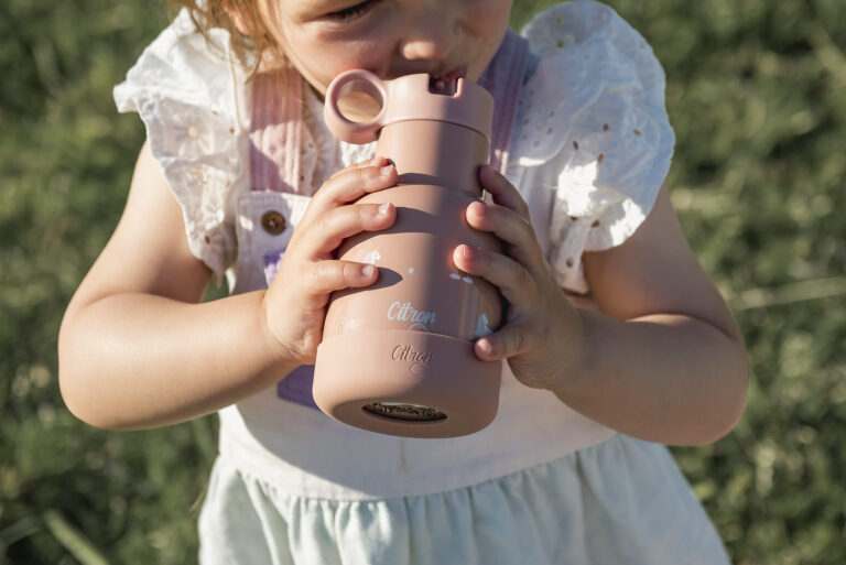 Citron 250ml Water Bottle Unicorn Blush Pink