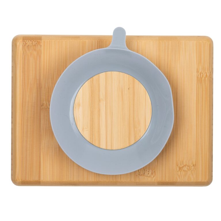 Citron Prijanjajući tanjur od bambusa Dusty Blue