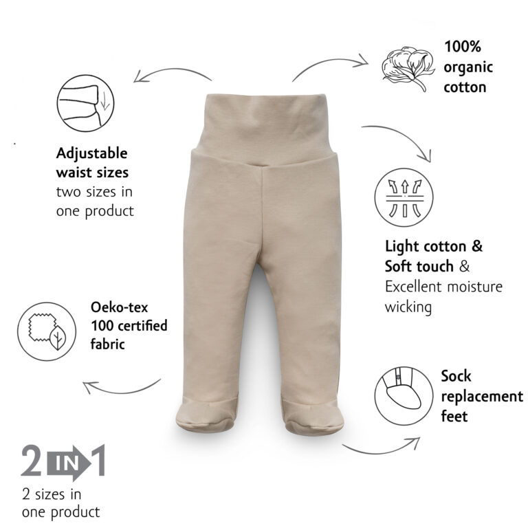 Kenguru zlate hlače za dojenčke