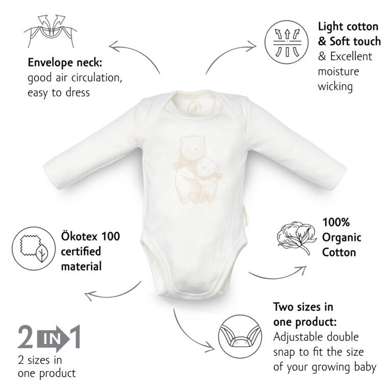 Kenguru Gold Body za bebe s udobnim izrezom