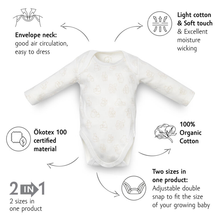 Kenguru Gold Body za bebe s udobnim izrezom