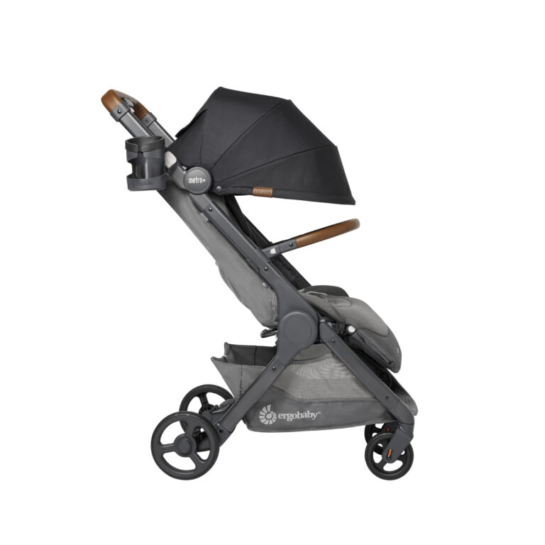 Bundle: Ergobaby Metro+ Deluxe Skyline Shadow + front bumper bar and bottle holder
