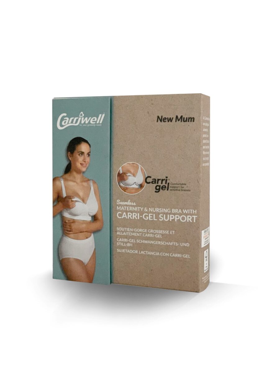 Carriwell Grudnjak za trudnice i dojilje s Carri-Gel potporom od recikliranih materijala, bez žice - boja kože - Slika 9