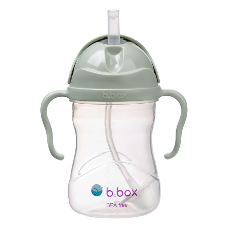 b.box Sippy cup bočica sa slamkom - sage