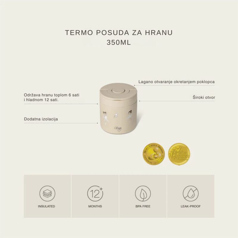 Citron Termo posuda za hranu 350 ml Spaceship Dusty - Slika 6