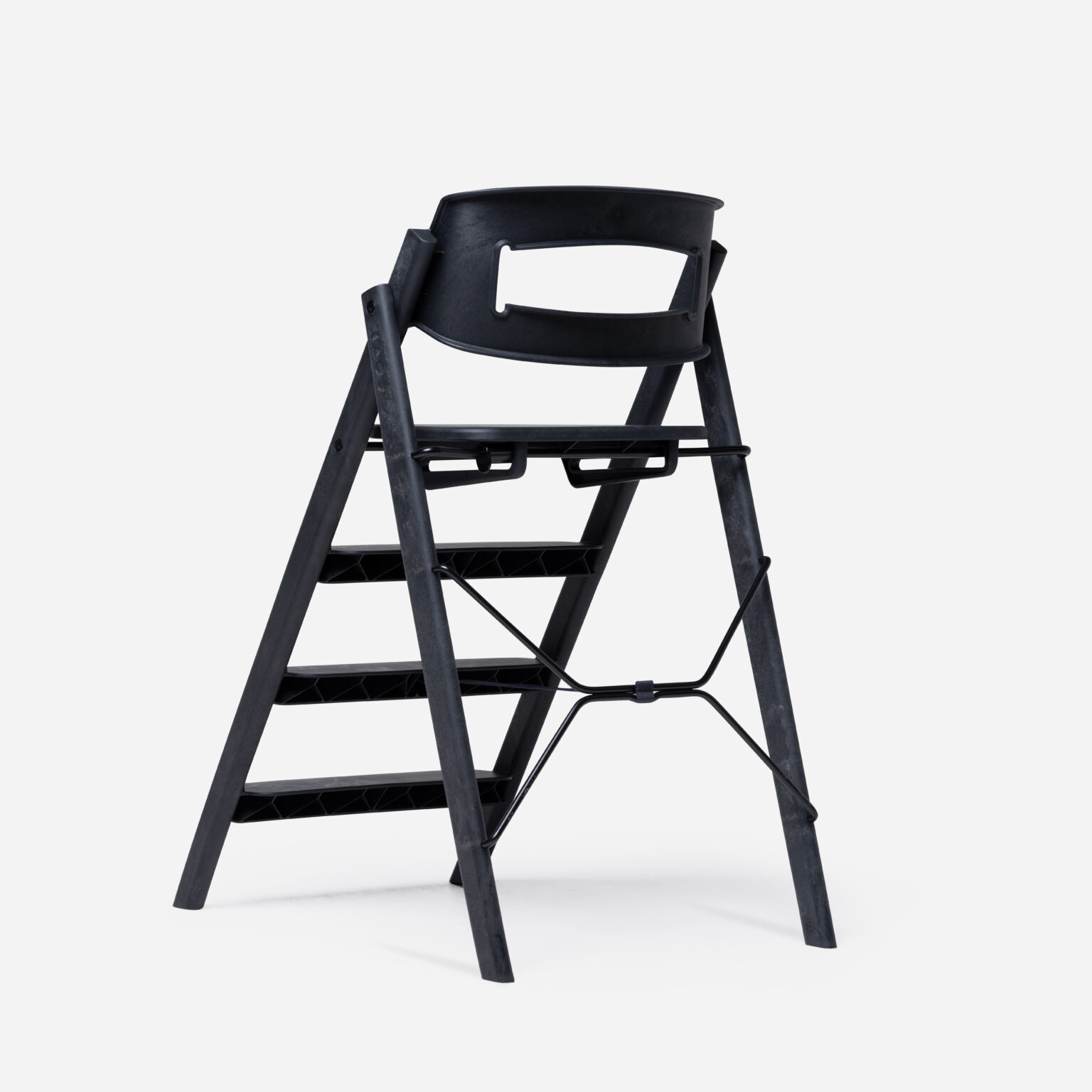 Otroški stol KAOS Klapp, reciklirana plastika, ogljeno črna - Image 4