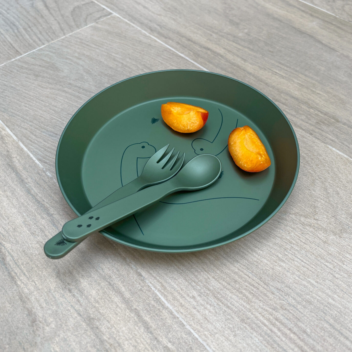 Citron Set posuđa od bio materijala Dino Green - Slika 3