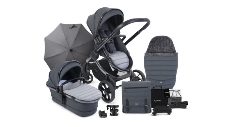 3-in-1 stroller iCandy Peach 7 Complete Bundle, Truffle + BeSafe car seat