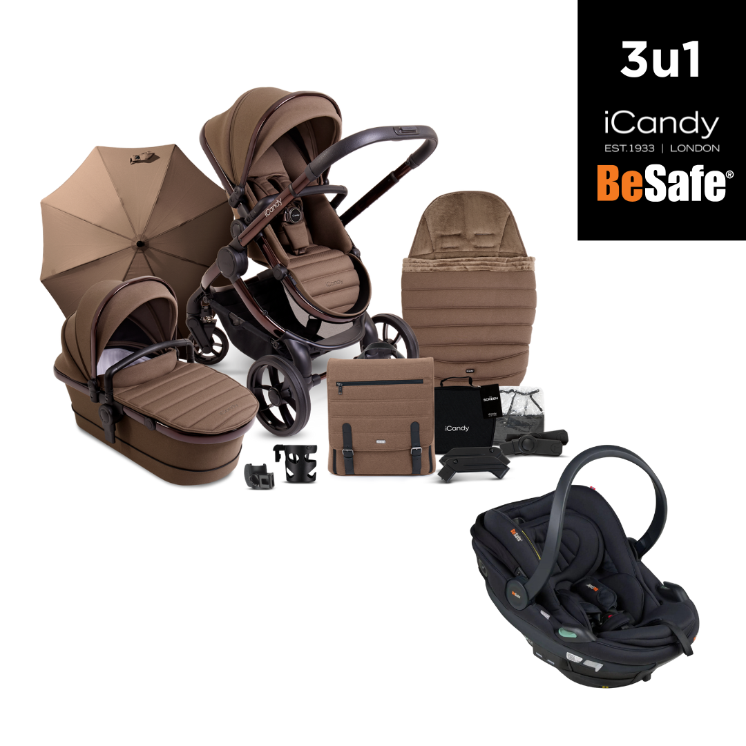 3u1 kolica iCandy Peach 7 Complete Bundle, Coco + BeSafe autosjedalica