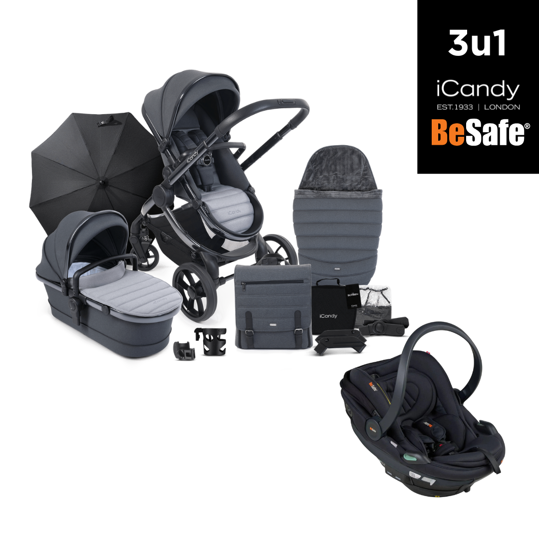3u1 kolica iCandy Peach 7 Complete Bundle, Truffle + BeSafe autosjedalica