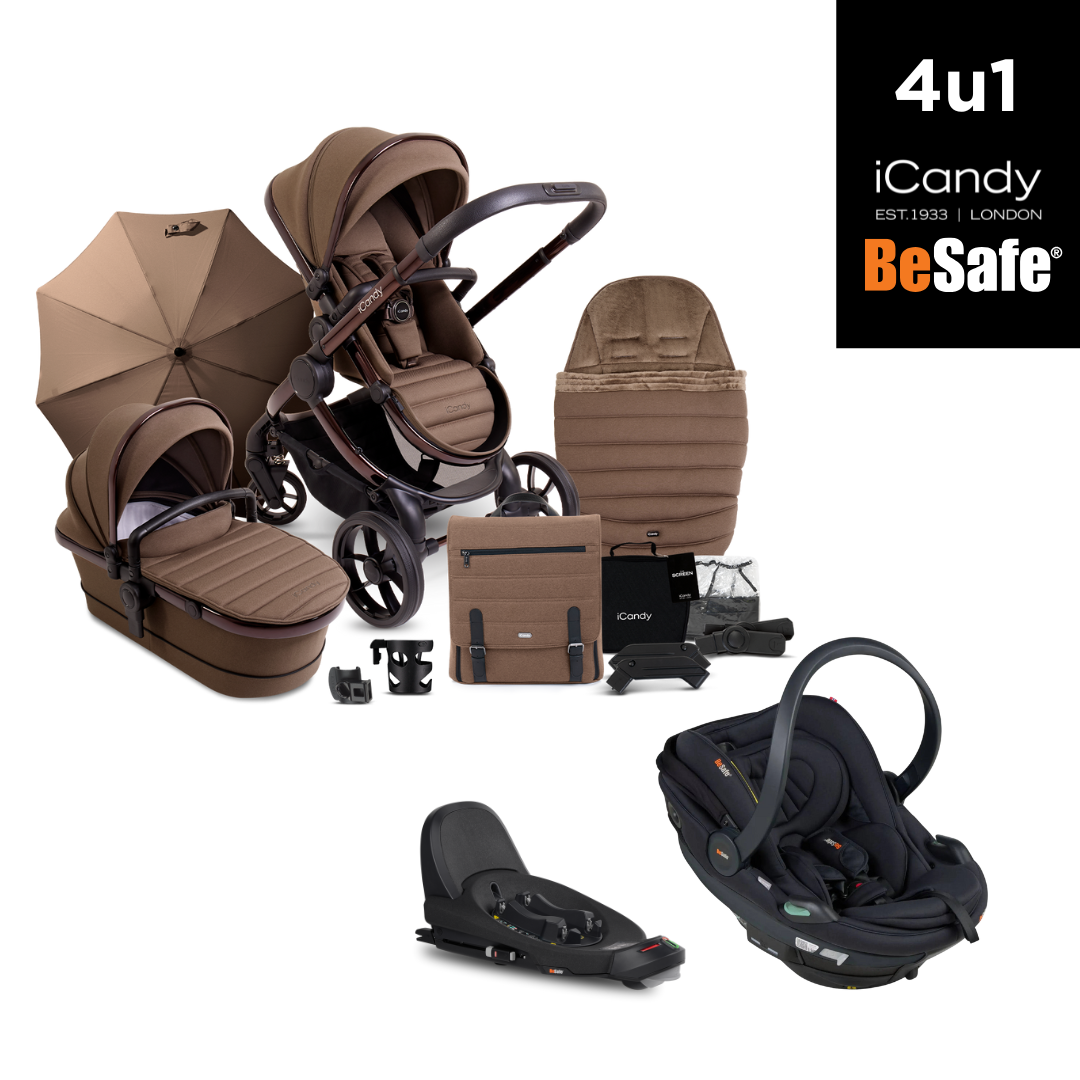 4u1 kolica iCandy Peach 7 Complete Bundle, Coco + BeSafe autosjedalica sa bazom