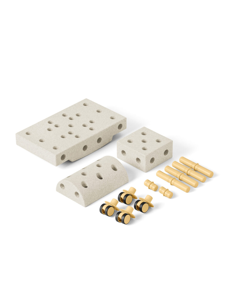 MODU Curiosity set, Sand Grey/Honey Yellow